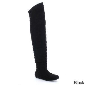 Da Viccino Over-the-Knee Black Slouchy Boots